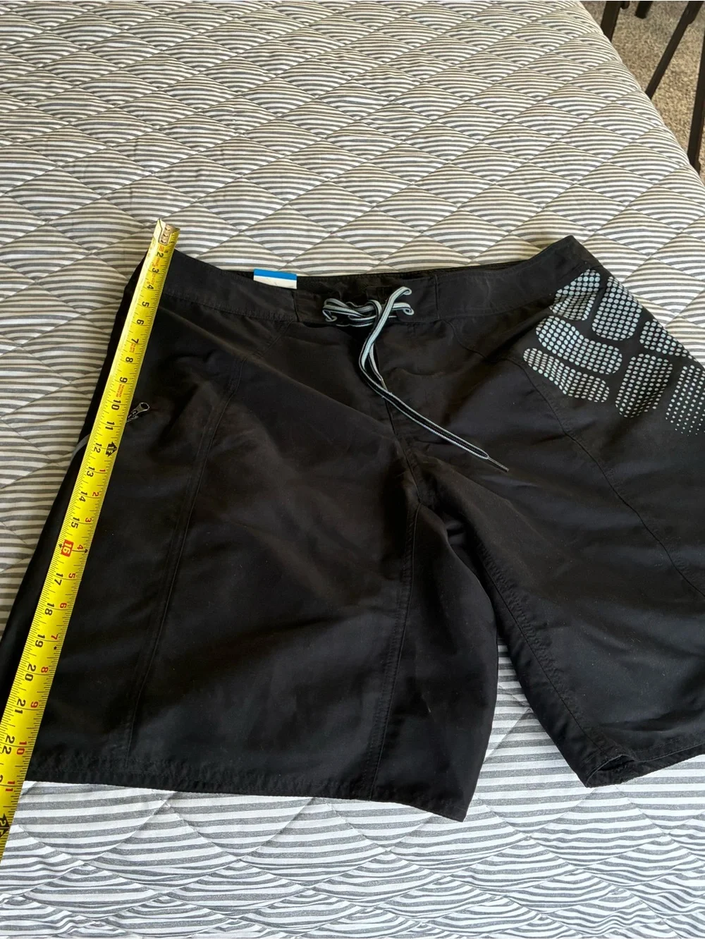Columbia Black Men's Swim Board Shorts with Gray Accent